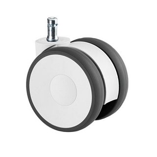 Designové dvojkolečko pro židle - průměr 75mm - uchycení čep 11mm